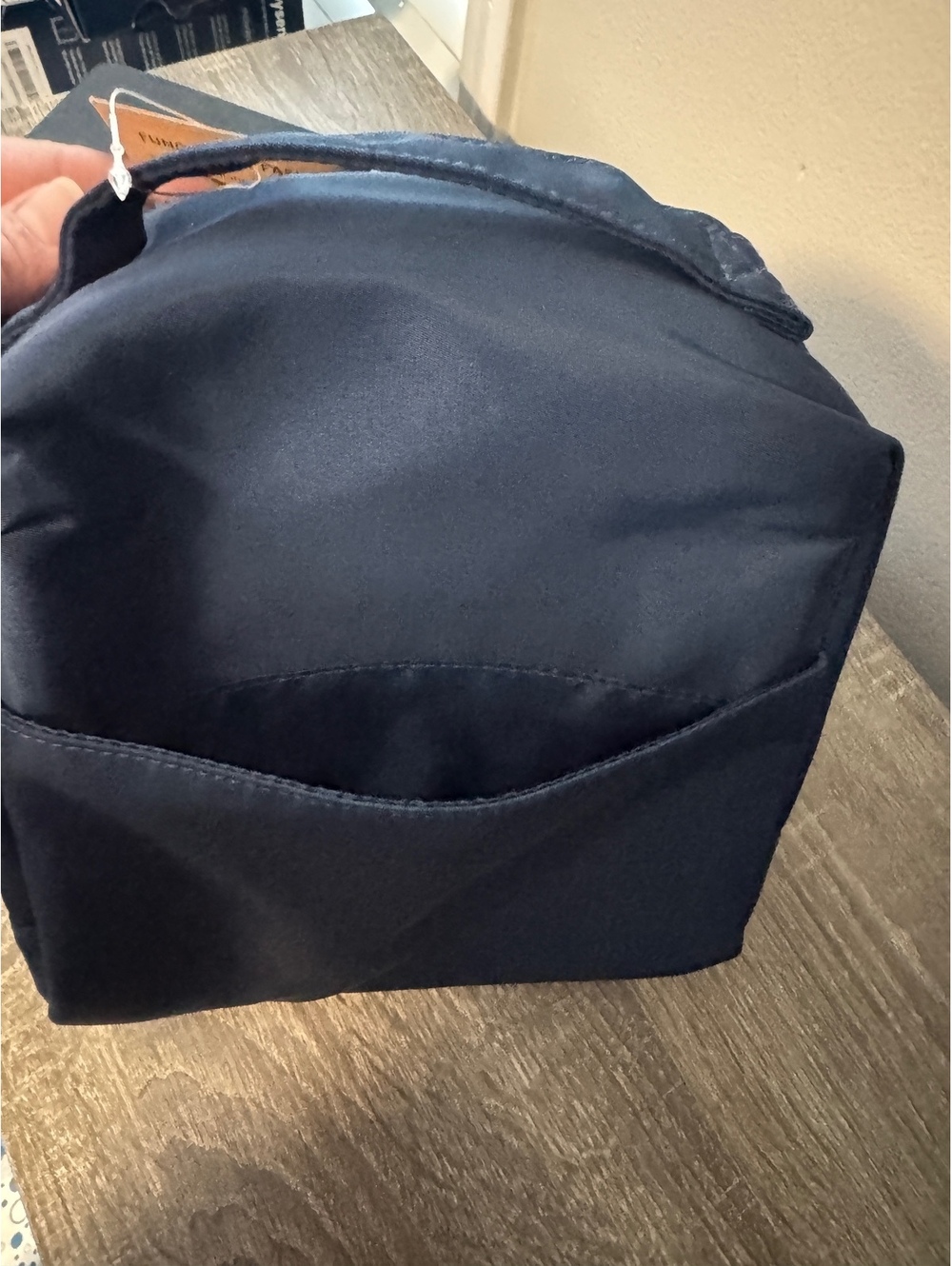 Modaniam Trendy Insulated Lunch Bag Small Navy - Nylon Outer Shell, PEVA Inner L
